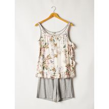 VERDIANI - Pyjashort gris en viscose - Femme - Taille 40 - Modz