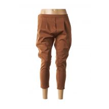 MINSK - Pantalon 7/8 marron en polyester - Femme - Taille 36 - Modz