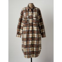 ALMAE - Manteau long beige en polyester - Femme - Taille 34 - Modz