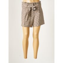 ANDY & LUCY - Short marron en polyester - Femme - Taille 36 - Modz