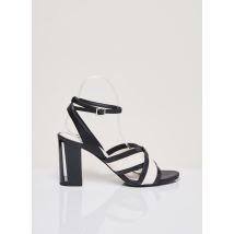 WHAT FOR - Sandales/Nu pieds noir en cuir - Femme - Taille 40 - Modz