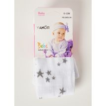 YANOIR - Collants blanc en coton - Fille - Taille TU - Modz