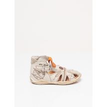 LITTLE MARY - Sandales/Nu pieds gris en cuir - Garçon - Taille 19 - Modz