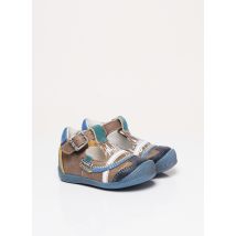 GBB - Sandales/Nu pieds bleu en cuir - Garçon - Taille 19 - Modz
