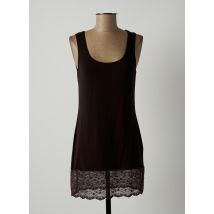 LAUREN VIDAL - Robe courte marron en modal - Femme - Taille 38 - Modz
