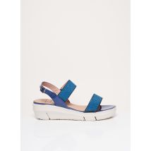WONDERS - Sandales/Nu pieds bleu en cuir pour femme - Taille 40 - Modz