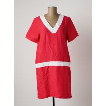 ESPRIT DE LA MER - Robe courte rose en lin - Femme - Taille 36 - Modz
