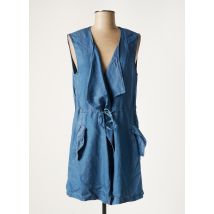 TIFFOSI - Robe courte bleu en lyocell - Femme - Taille 38 - Modz