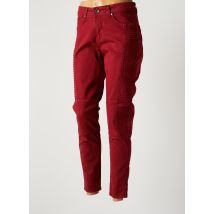 JENSEN - Pantalon slim rouge en coton - Femme - Taille 36 - Modz