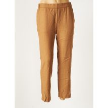 DIEGA - Pantalon droit marron en viscose - Femme - Taille 40 - Modz