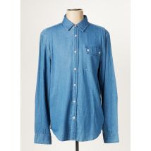 MUSTANG - Chemise manches longues bleu en coton - Homme - Taille M - Modz