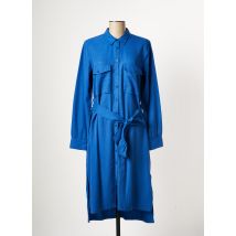 MUSTANG - Robe mi-longue bleu en lyocell - Femme - Taille 36 - Modz
