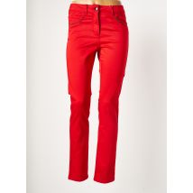 DIANE LAURY - Pantalon slim rouge en coton - Femme - Taille 38 - Modz