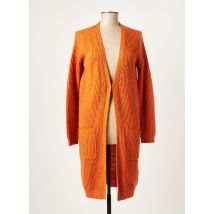 JULIE GUERLANDE - Gilet manches longues orange en acrylique pour femme - Taille 40 - Modz