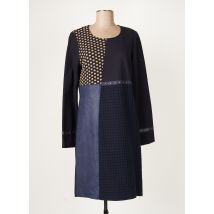 DIVAS - Robe mi-longue bleu en polyester - Femme - Taille 44 - Modz