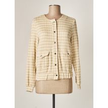 KOCCA - Gilet manches longues beige en coton - Femme - Taille 36 - Modz