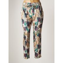 KOCCA - Pantalon slim vert en polyester - Femme - Taille 40 - Modz