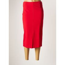 ELEONORA AMADEI - Jupe mi-longue rouge en viscose - Femme - Taille 38 - Modz
