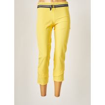LO! LES FILLES - Pantalon slim jaune en polyester - Femme - Taille 36 - Modz