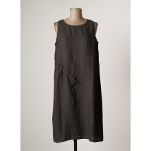 SKANDAL - Robe mi-longue gris en lin - Femme - Taille 38 - Modz