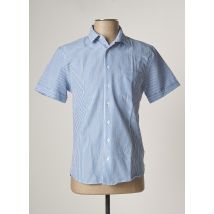 IZAC - Chemise manches courtes bleu en coton - Homme - Taille S - Modz