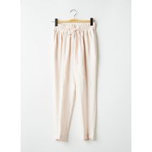 KNOTT - Pantalon droit rose en polyester - Femme - Taille 34 - Modz