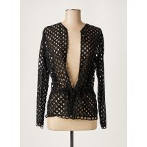 CARVEN - Gilet manches longues noir en coton - Femme - Taille 42 - Modz