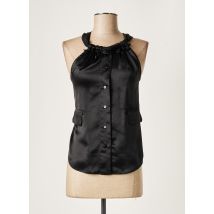 PAULE KA - Top noir en soie - Femme - Taille 38 - Modz