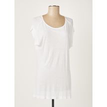 ALLUDE - Tunique manches courtes blanc en lyocell - Femme - Taille 40 - Modz