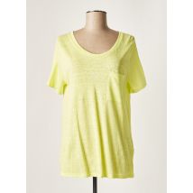 ALLUDE - T-shirt vert en lin - Femme - Taille 38 - Modz