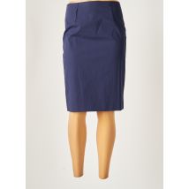 PAULE KA - Jupe mi-longue bleu en coton - Femme - Taille 36 - Modz