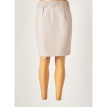 PAULE KA - Jupe mi-longue beige en laine vierge pour femme - Taille 38 - Modz