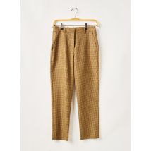 INES DE LA FRESSANGE - Pantalon 7/8 marron en laine - Femme - Taille 34 - Modz