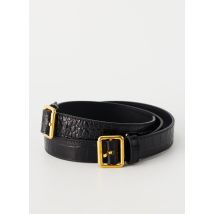 PAULE KA - Ceinture noir en cuir pour femme - Taille 40 - Modz