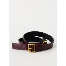 PAULE KA - Ceinture rouge en cuir - Femme - Taille 40 - Modz