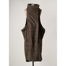 ALEMBIKA - Gilet sans manche vert en laine - Femme - Taille 48 - Modz