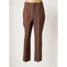 HIGH - Pantalon chino marron en polyester - Femme - Taille 36 - Modz
