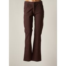 LE PETIT BAIGNEUR - Pantalon droit marron en coton - Femme - Taille 42 - Modz
