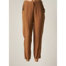 POUSSIERE D'ETOILE - Pantalon large marron en coton - Femme - Taille 40 - Modz