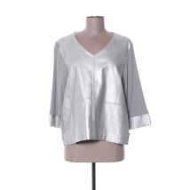 MADO ET LES AUTRES - Top gris en polyurethane - Femme - Taille 38 - Modz