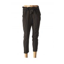 MADO'S SISTER - Pantalon 7/8 noir en coton - Femme - Taille 36 - Modz