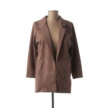 MADO'S SISTER - Manteau long marron en polyester - Femme - Taille 42 - Modz