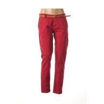 MINSK - Pantalon casual rouge en coton pour femme - Taille 36 - Modz