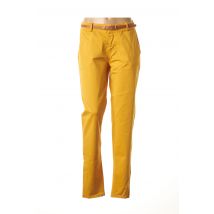 MINSK - Pantalon casual jaune en coton pour femme - Taille 40 - Modz