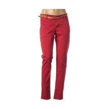 MINSK - Pantalon casual rouge en coton pour femme - Taille 38 - Modz