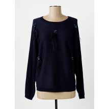 LESLIE - Pull tunique bleu en viscose pour femme - Taille 38 - Modz