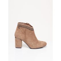 XTI - Bottines/Boots beige en textile - Femme - Taille 38 - Modz