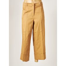 SANDRO FERRONE - Pantalon droit marron en coton - Femme - Taille 34 - Modz
