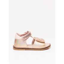 ASTER - Sandales/Nu pieds rose en cuir pour fille - Taille 22 - Modz