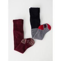 PETIT BATEAU - Collants rouge en autre matiere pour fille - Taille 0 M - Modz